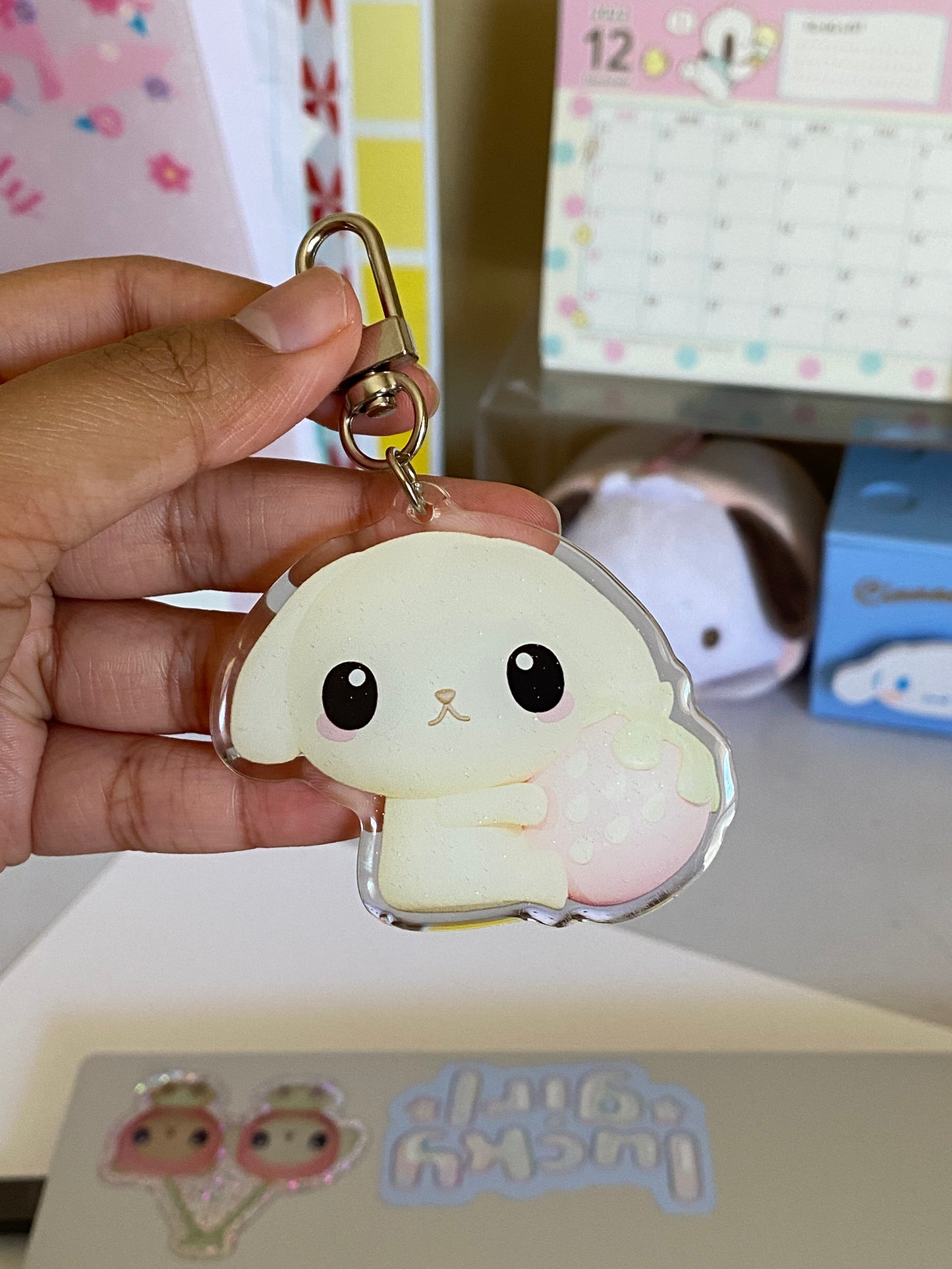 fresita's strawberry keychain