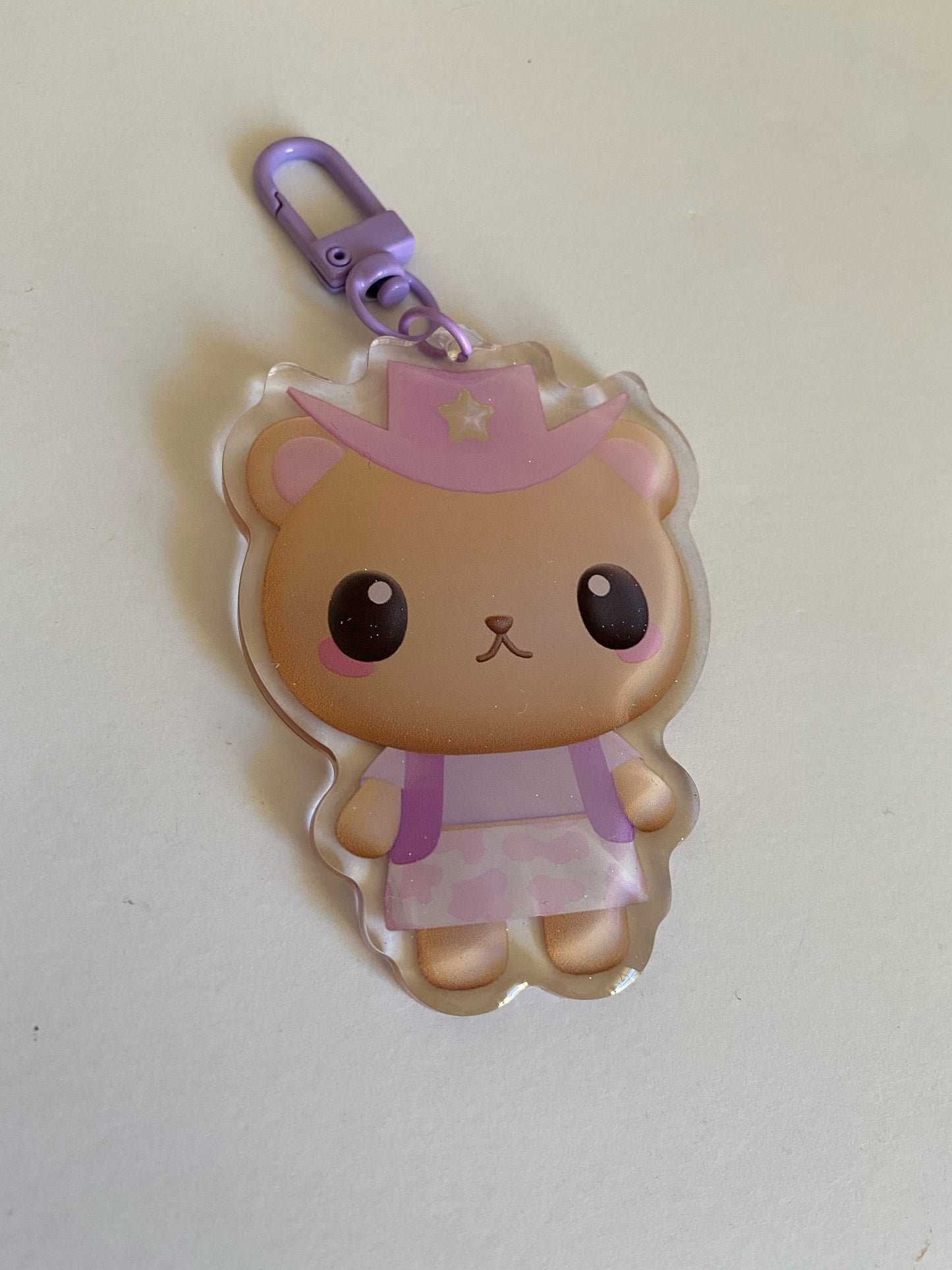 cowgirl osito keychain