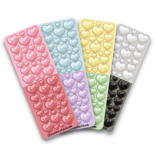 hearts sticker sheet