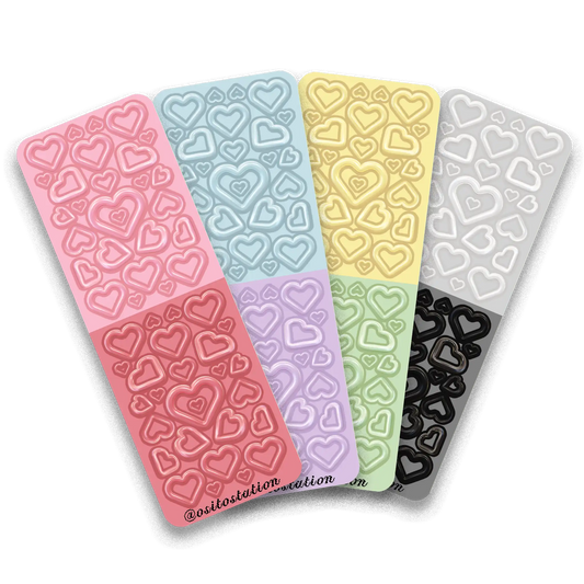 heart hoops sticker sheet