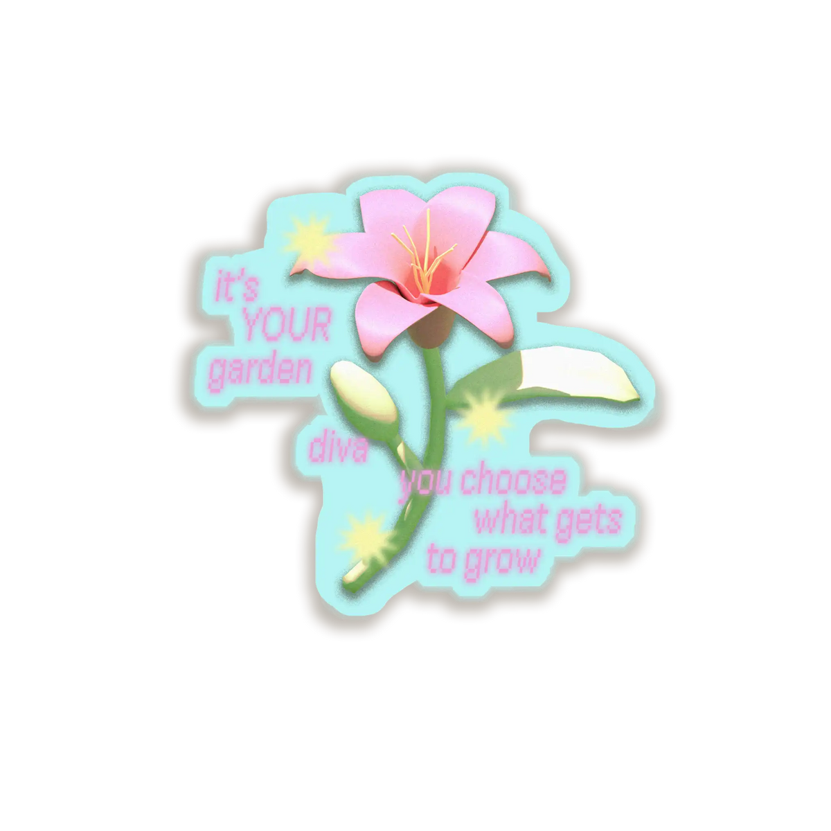 your garden sticker