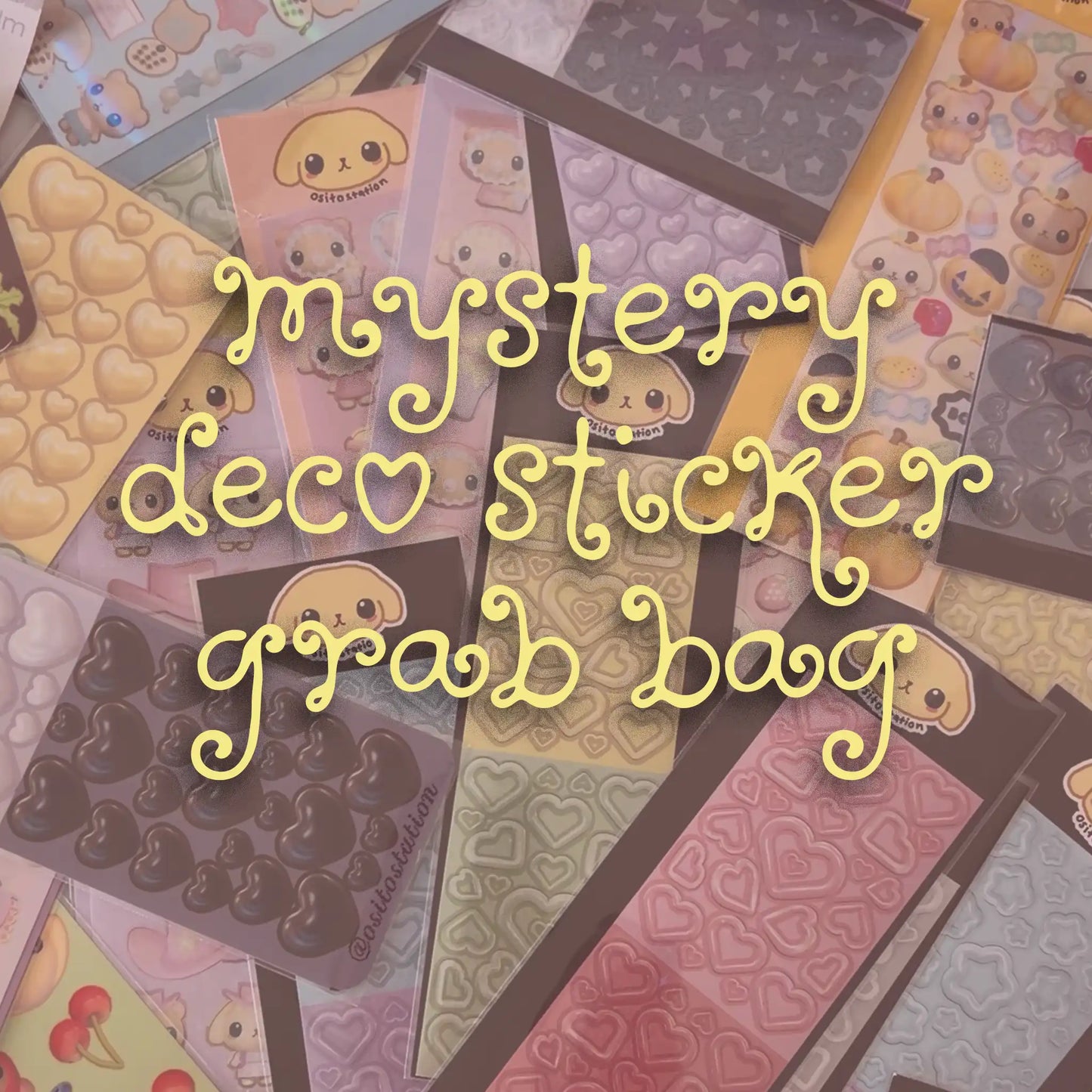 mystery sticker sheets