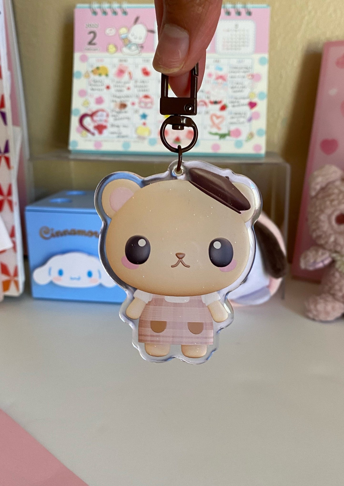 cafe osito keychain