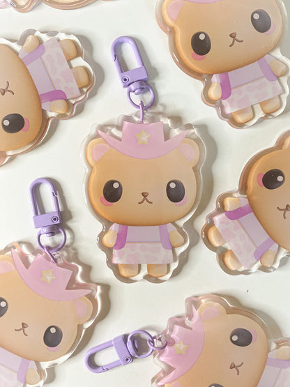 cowgirl osito keychain